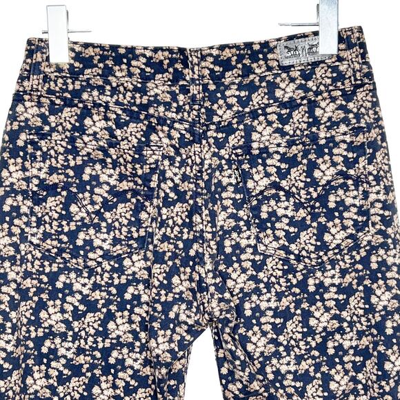 LEVI'S Bleach Splatter Dot Mid Rise Skinny Denim Jeans Medium Wash Blue Size W29 - Picture 4 of 9